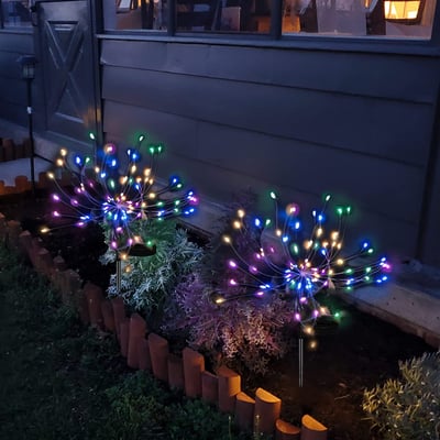 💖LAST DAY 49% OFF🎁Waterproof Solar Garden Fireworks Lamp