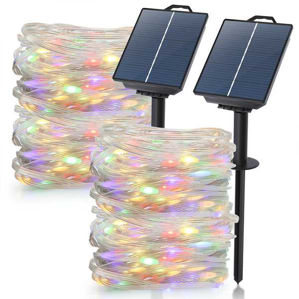 Zalap 66Ft 200 LED Solar String Lights(2 Pack)